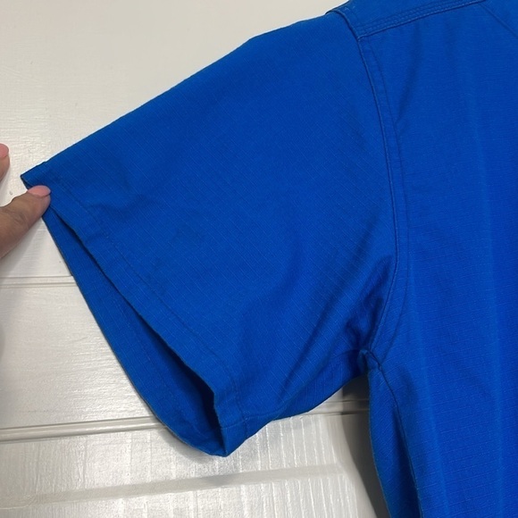 CARHARTT Men’s Ripstop Utility Scrub Top Royal Blue - Picture 3 of 8